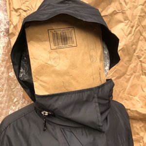 Ruffle Hooded Light Rain Jacket